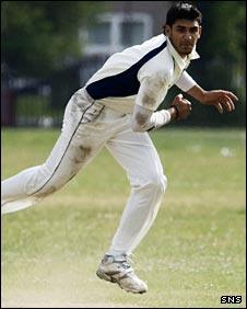 Dunfermline bowler Safyaan Sharif