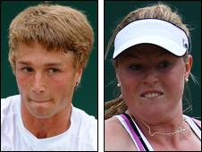 Liam Broady (right) and Daneika Borthwick