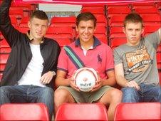 Connor Deards, Joey Butlin and Jake Jones (saddlers.co.uk)
