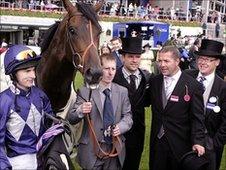 Michael Owen with Brown Panther at Royal Ascot