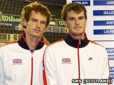 Andy Murray and Jamie Murray