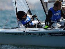 GB Paralympic sailors Alex Rickham and Niki Birrell