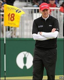 Stephen Gallacher at the 18th