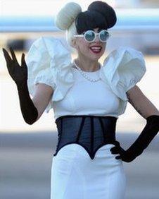 Lady Gaga arriving in Sydney