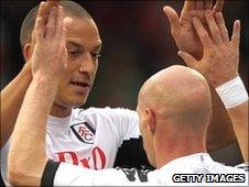 Bobby Zamora and Andy Johnson