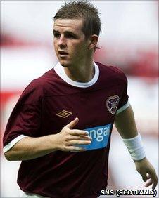 Hearts winger David Templeton