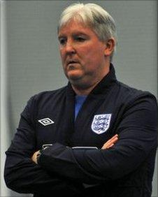 Tony Larkin, head coach of the England/GB blind football team