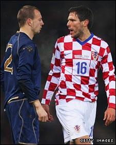 Alan Hutton faces Croatia