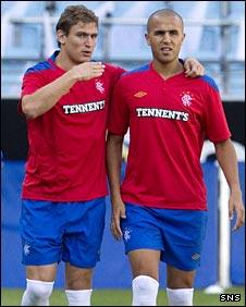 Nikica Jelavic and Madjid Bougherra