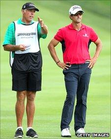 Steve Williams (left) with Adam Scott