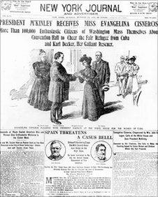 Evangelina Cisneros meets President McKinley