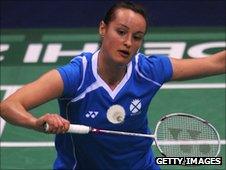 Badminton player Susan Egelstaff