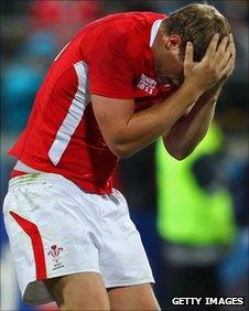 Rhys Priestland is devastated after Wales' defeat by South Africa