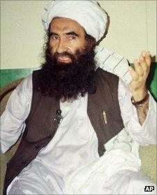 1998 file photo, Jalaluddin Haqqani