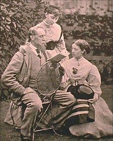 Dickens with his daughters