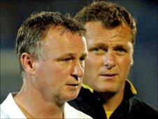 Michael O'Neill (left) and Jim Magilton