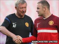 Sir Alex Ferguson (left) and Wayne Rooney