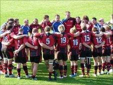 Jersey huddle