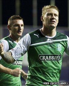 Hibernian striker Garry O'Connor