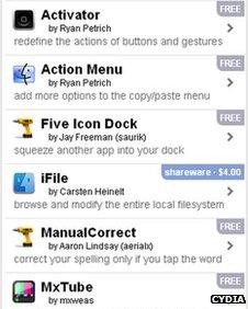 Cydia app store