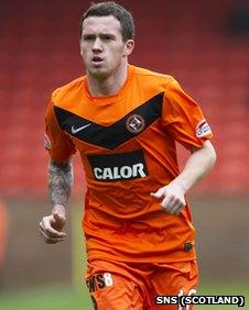 Dundee United midfielder Danny Swanson