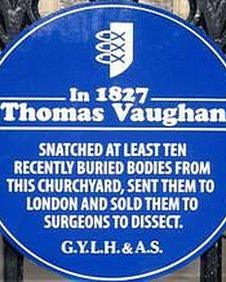 The plaque of Thomas Vaughan at St Nicholas' Church, Great Yarmouth