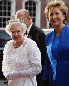 Queen Elizabeth and Mary McAleese