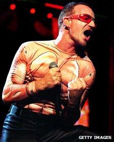 Bono at the Popmart tour