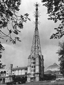 Alexandra Palace's television mast