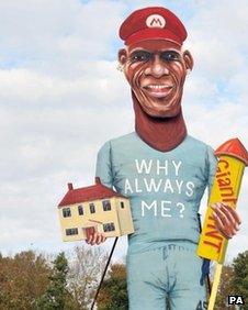 Mario Balotelli effigy