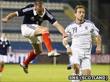 Kenny Miller scores for Scotland