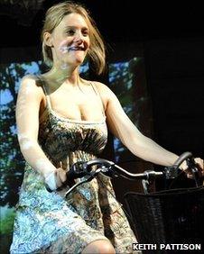 Romola Garai plays mum-to-be Becky in The Village Bike at the Royal Court