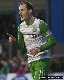 Anthony Stokes celebrates