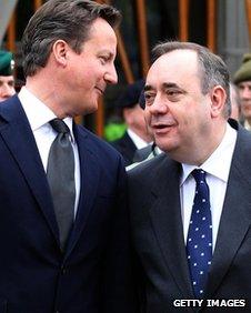 David Cameron and Alex Salmond