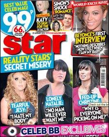 Scan of the front cover of Star Magazine