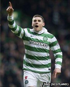 Gary Hooper celebrates