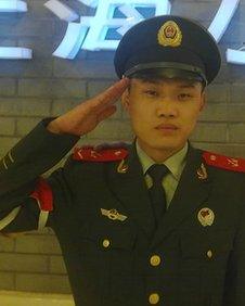 Gong Yifei, in his military uniform