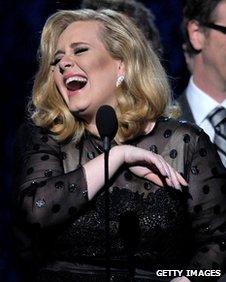 Adele at the Grammys