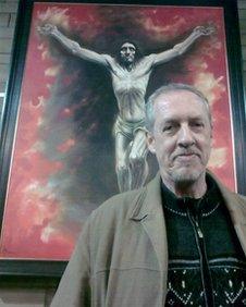 Peter Howson with Lenten picture