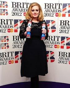 Adele at the Brits