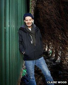 A homeless man pic: Claire Wood