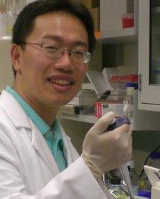 Jimmy Lin in his lab