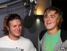 Dougie Poynter and Tom Fletcher from McFly