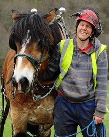 Steffi Schaffler with horse