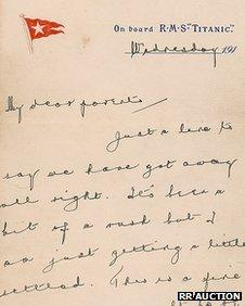 Wallace Hartley's letter