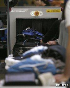 Security checks at Los Angeles International Airport