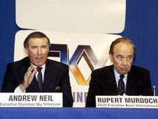 Andrew Neil and Rupert Murdoch