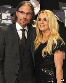 Britney Spears and Jason Trawick