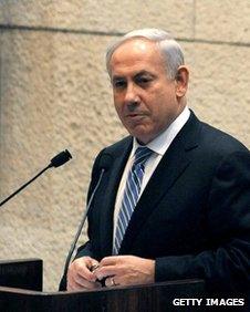 Benjamin Netanyahu speaks about the birthday of Theodor Herzl at the Knesset on May 7 2012