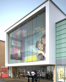 An artist's impression of the cinema in Daventry